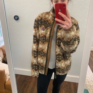 (Men’s M) Patagonia Deep Pile Aztec Pattern Jacket